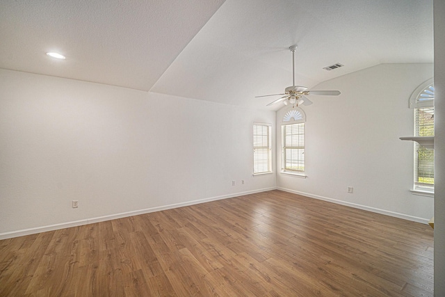 6127 Welden Ct, Fort Worth, TX 76132 - spare room featuring baseboards, wood finished floors, visible vents, and ceiling fan