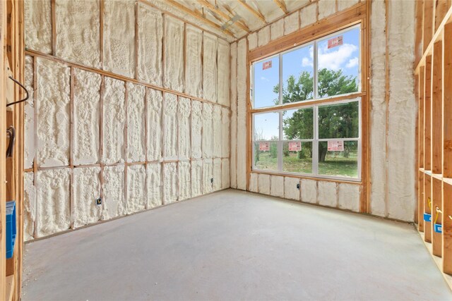 misc room with concrete floors