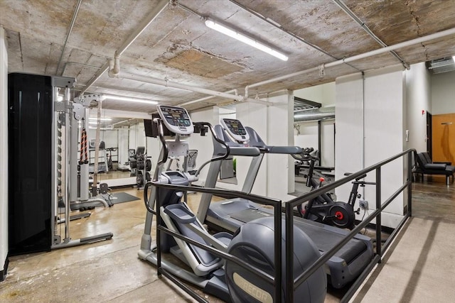 view of exercise room