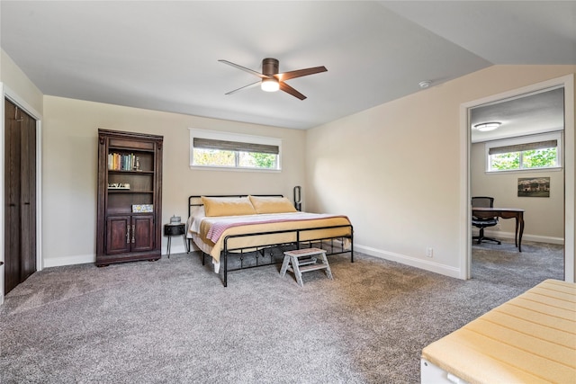 2744 Bay Meadows Ct, Farmers Branch, TX 75234 - bedroom with multiple windows, carpet flooring, and baseboards