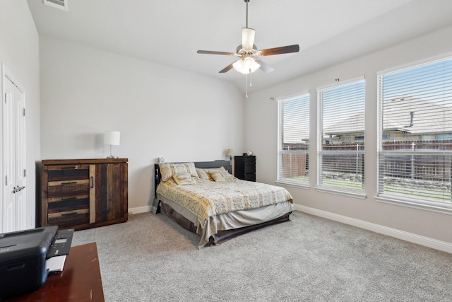 3651 Rainwater Trl, Grand Prairie, TX 76065 - bedroom with carpet, baseboards, and a ceiling fan