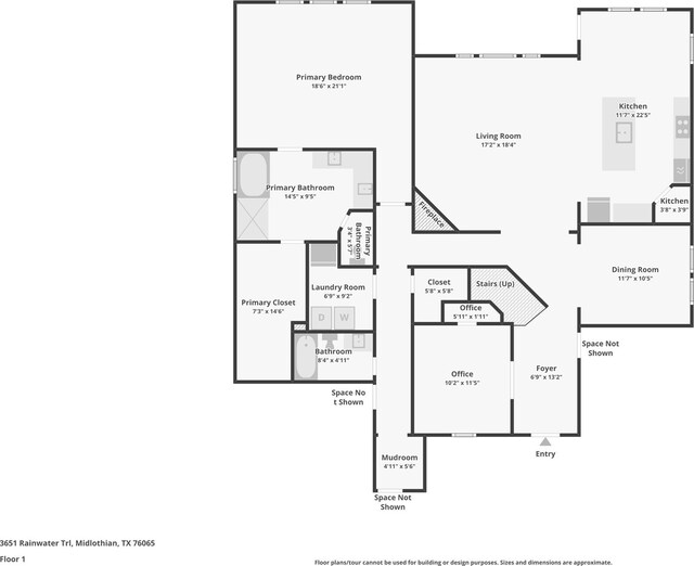 3651 Rainwater Trl, Grand Prairie, TX 76065 - home floor plan