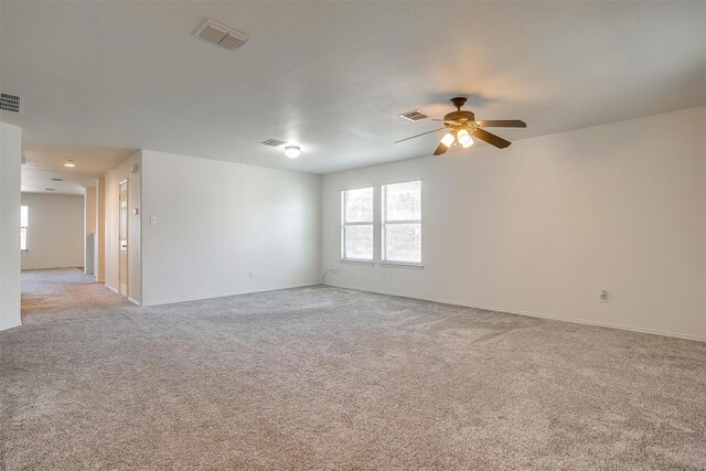 5817 Mirror Ridge Dr, Fort Worth, TX 76179 - spare room featuring light colored carpet and ceiling fan
