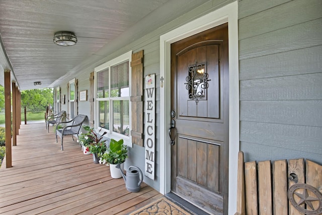 184 Wildflower Trl, Weatherford, TX 76087 - view of exterior entry featuring a porch
