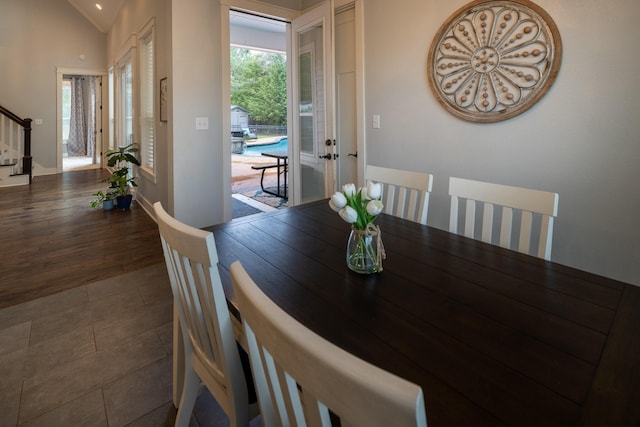 3050 County Road 3707, Bullard, TX 75757 - dining room with stairway, french doors, and baseboards