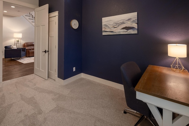 3050 County Road 3707, Bullard, TX 75757 - carpeted office with baseboards and recessed lighting