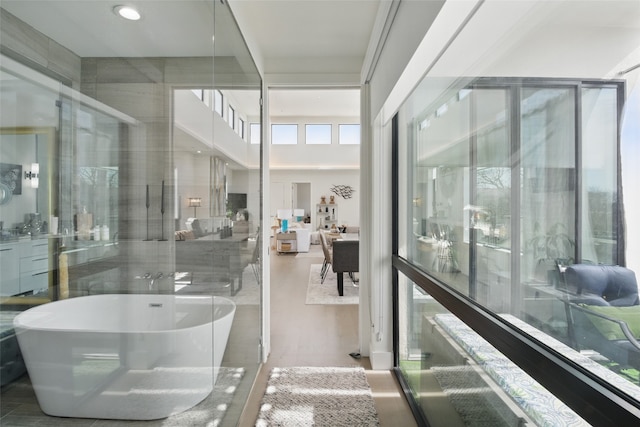 3923 Cole Ave Unit 303, Dallas, TX 75204 - bathroom with a soaking tub