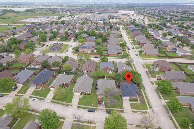 1941 Juniper Dr, Little Elm, TX 75068 - aerial view of property's location with nearby suburban area