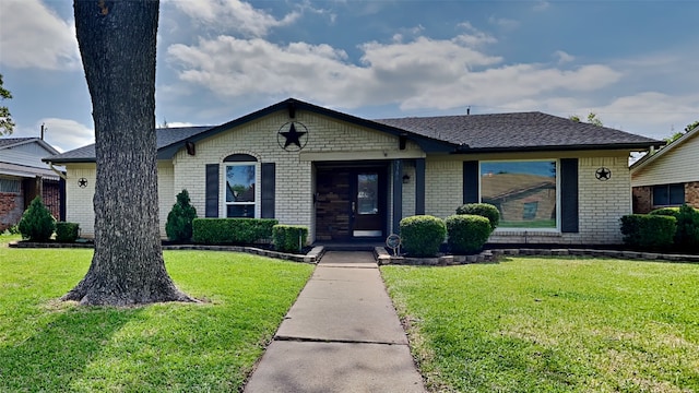 2300 Anders Dr, Mesquite, TX 75150 - ranch-style home featuring brick siding and a front lawn