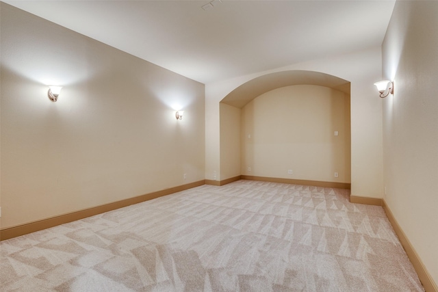 4312 Blue Quail Dr, Mckinney, TX 75072 - carpeted spare room with arched walkways and baseboards