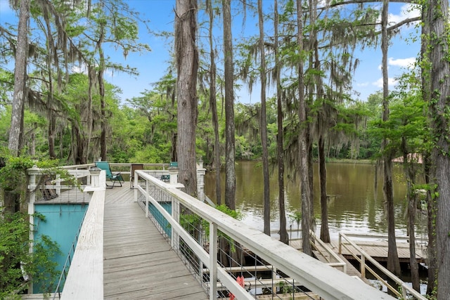 230 W Sesame St, Karnack, TX 75661 - dock featuring a water view