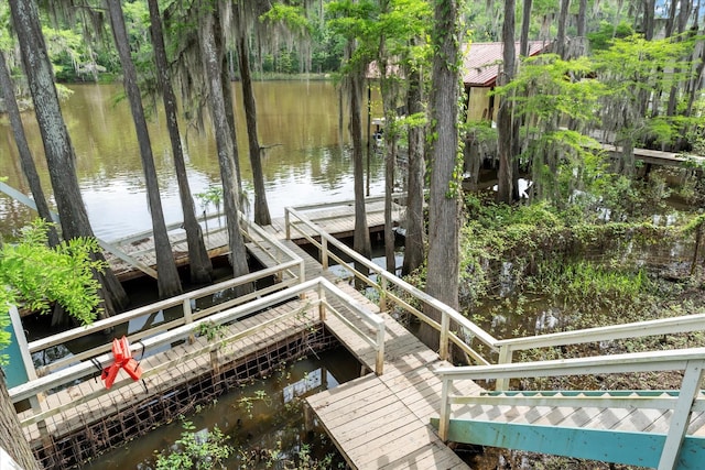 230 W Sesame St, Karnack, TX 75661 - dock area with a water view