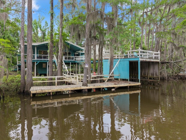 230 W Sesame St, Karnack, TX 75661 - dock with a water view