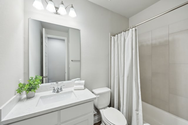 8517 Holliday Creek Way, Mckinney, TX 75071 - full bath with toilet, vanity, and shower / tub combo with curtain