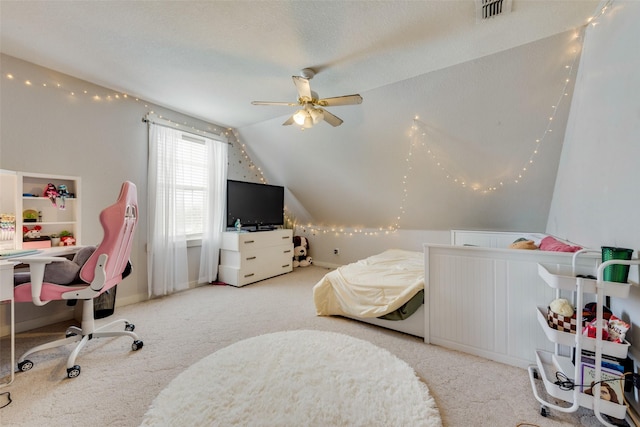 3408 Fm 2280, Cleburne, TX 76031 - bedroom with carpet flooring and vaulted ceiling