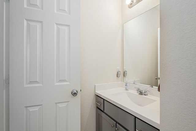 4409 Switchgrass St, Celina, TX 75009 - bathroom with a textured wall and vanity