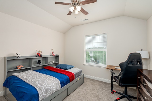 4409 Switchgrass St, Celina, TX 75009 - bedroom with lofted ceiling, carpet floors, baseboards, and visible vents