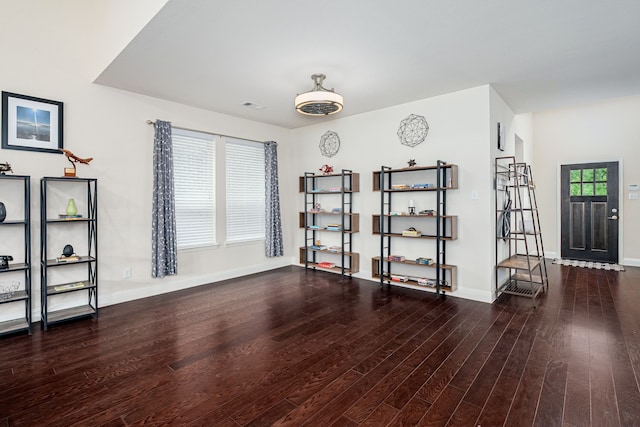 4409 Switchgrass St, Celina, TX 75009 - miscellaneous room with visible vents, baseboards, and wood finished floors