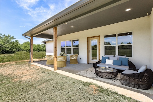 view of patio / terrace with outdoor lounge area