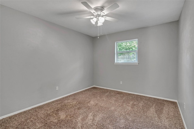 4225 Dawn Dr, Benbrook, TX 76116 - carpeted empty room featuring a ceiling fan and baseboards