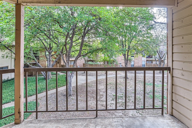 view of balcony