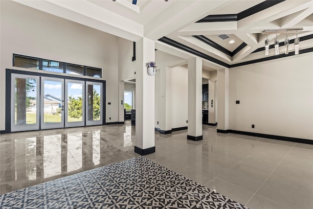 building lobby with visible vents
