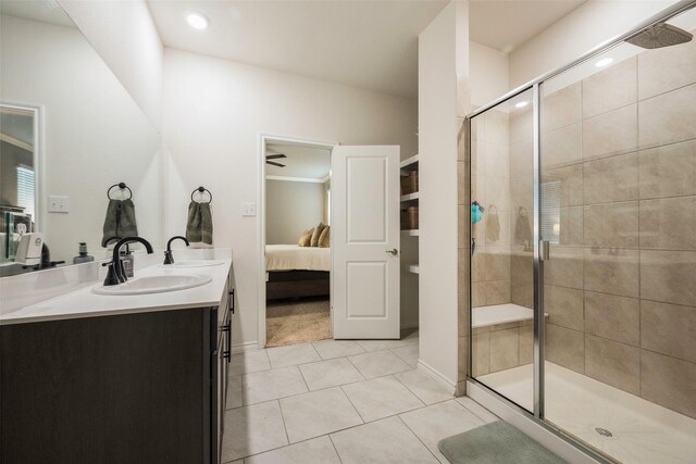 503 Saddle Club Way, Princeton, TX 75407 - full bath featuring tile patterned floors, a stall shower, vanity, ensuite bath, and baseboards