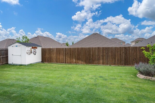 503 Saddle Club Way, Princeton, TX 75407 - view of yard with an outbuilding, a shed, and a fenced backyard
