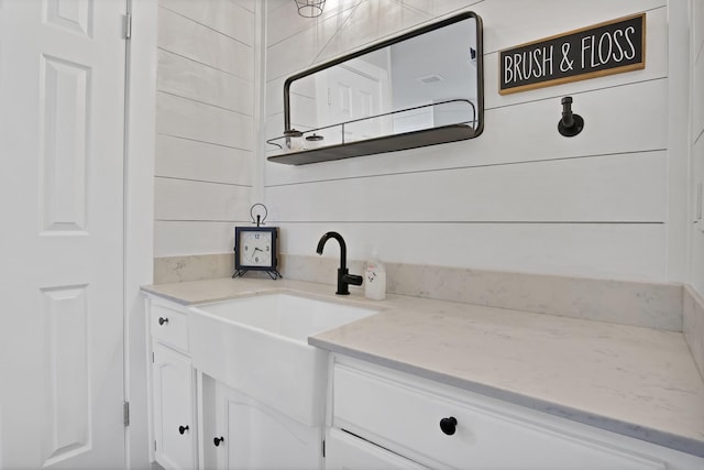 interior space with vanity