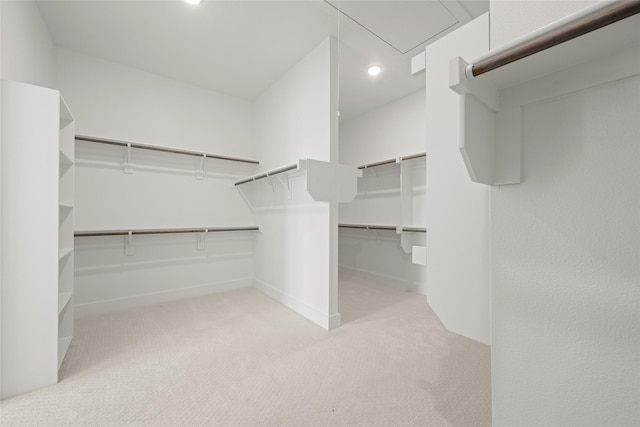431 Broadmoor, Ovilla, TX 75154 - spacious closet featuring light carpet and attic access