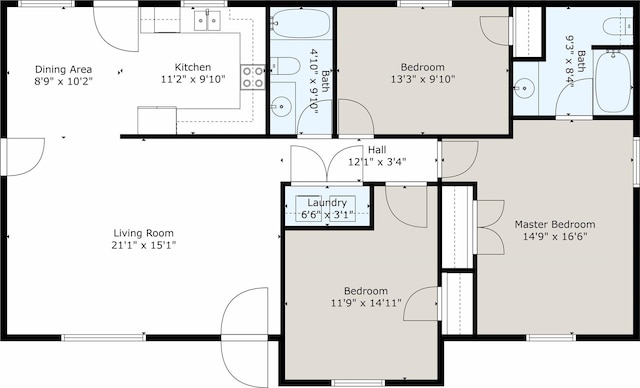 310 Otis St, Whitesboro, TX 76273 - home floor plan