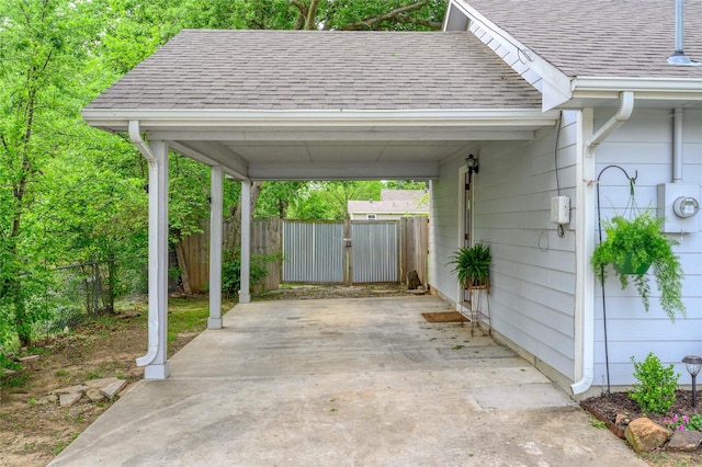 310 Otis St, Whitesboro, TX 76273 - view of patio with a carport and a gate