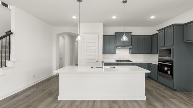 776 Tawny Turn, Lavon, TX 75166 - living room featuring light wood-style flooring, a ceiling fan, and recessed lighting