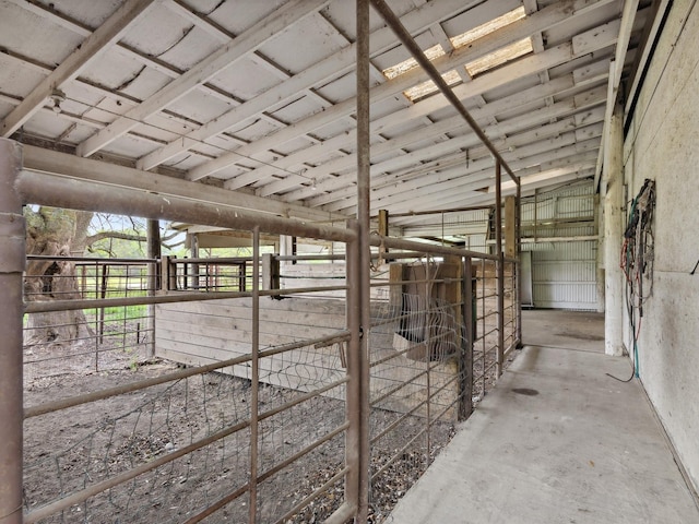 view of horse barn