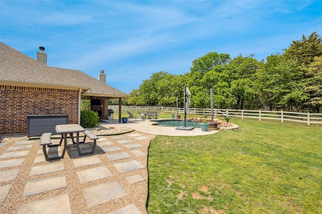 115 Lyndsey Ct, Boyd, TX 76023 - fenced backyard featuring a patio
