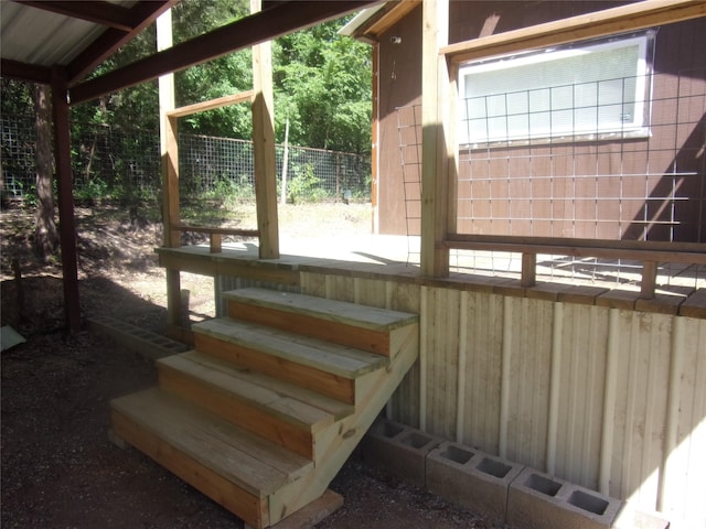 deck with fence