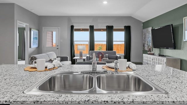 interior space with a sink