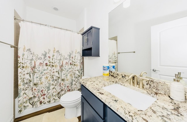 4321 Minnow Cove Rd, Oak Point, TX 75068 - full bathroom featuring toilet, shower / tub combo, and vanity
