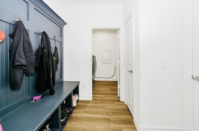 4321 Minnow Cove Rd, Oak Point, TX 75068 - mudroom featuring baseboards and light wood-style floors