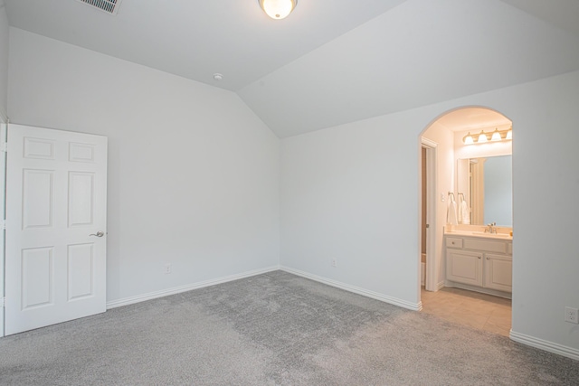 806 Azure Ln, Celina, TX 75009 - bonus room with light colored carpet, arched walkways, and lofted ceiling