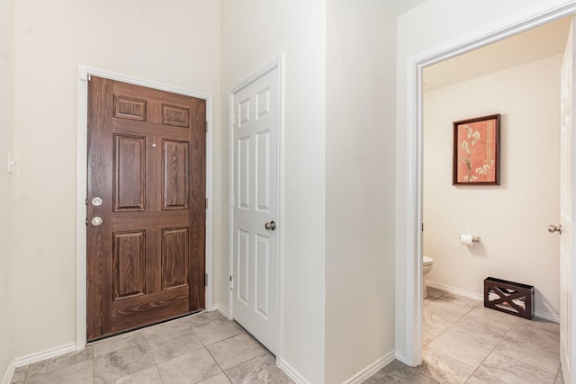 interior space with baseboards