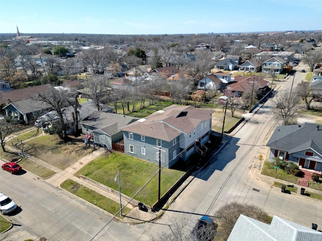 bird's eye view with a residential view