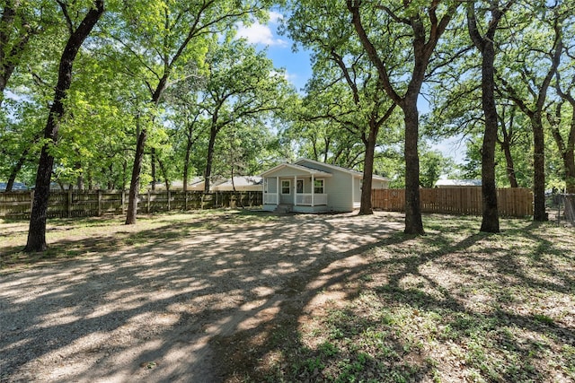 111 Peaceful Ln, Lacy Lakeview, TX 76705 - view of yard featuring a fenced backyard