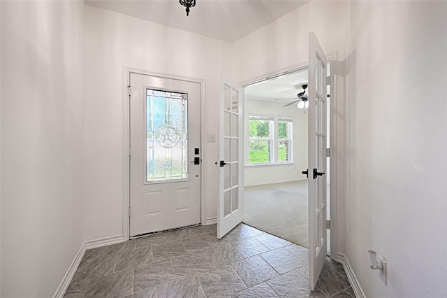 351 Peachtree Ln, Princeton, TX 75407 - unfurnished room featuring baseboards, visible vents, ceiling fan, and carpet floors