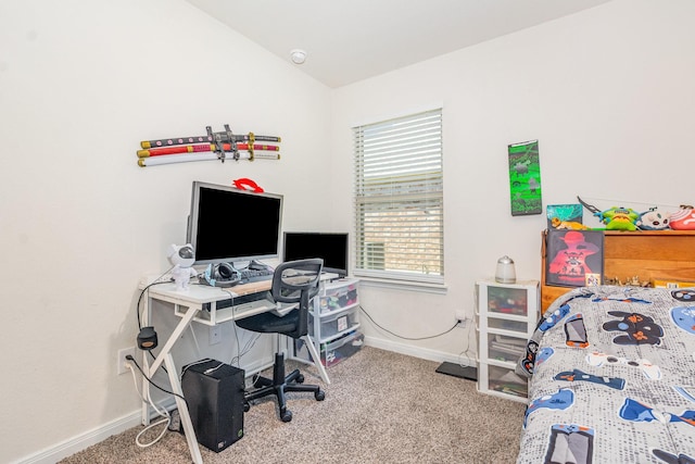 1607 Grand Villa St, Princeton, TX 75407 - bedroom featuring carpet floors, lofted ceiling, and baseboards