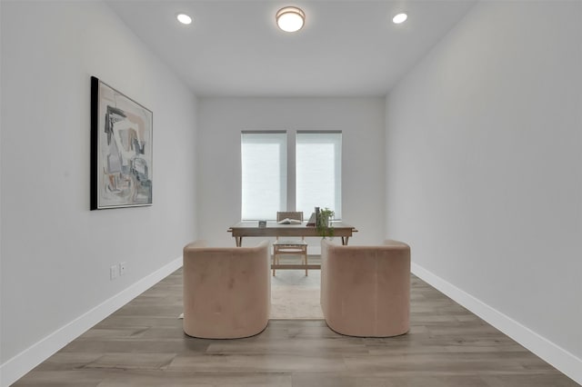 4330 Silver Spur Dr, Prosper, TX 75078 - office featuring wood finished floors, recessed lighting, and baseboards