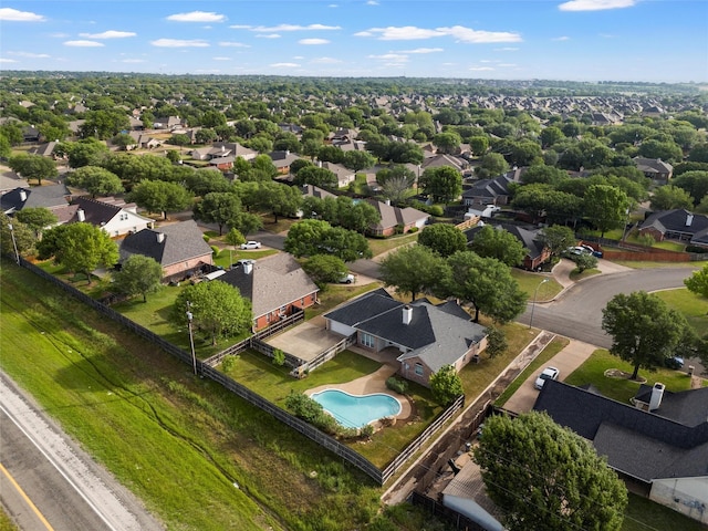birds eye view of property featuring a residential view