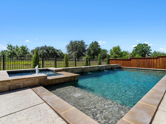 2908 Ballater Ct, The Colony, TX 75056 - view of pool featuring a fenced backyard and a pool with connected hot tub