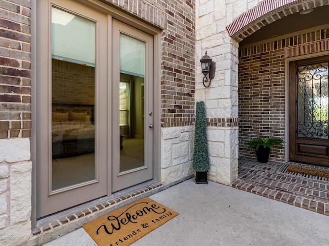 2908 Ballater Ct, The Colony, TX 75056 - doorway to property featuring brick siding