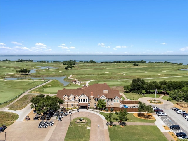 2908 Ballater Ct, The Colony, TX 75056 - bird's eye view of a large body of water and a golf course